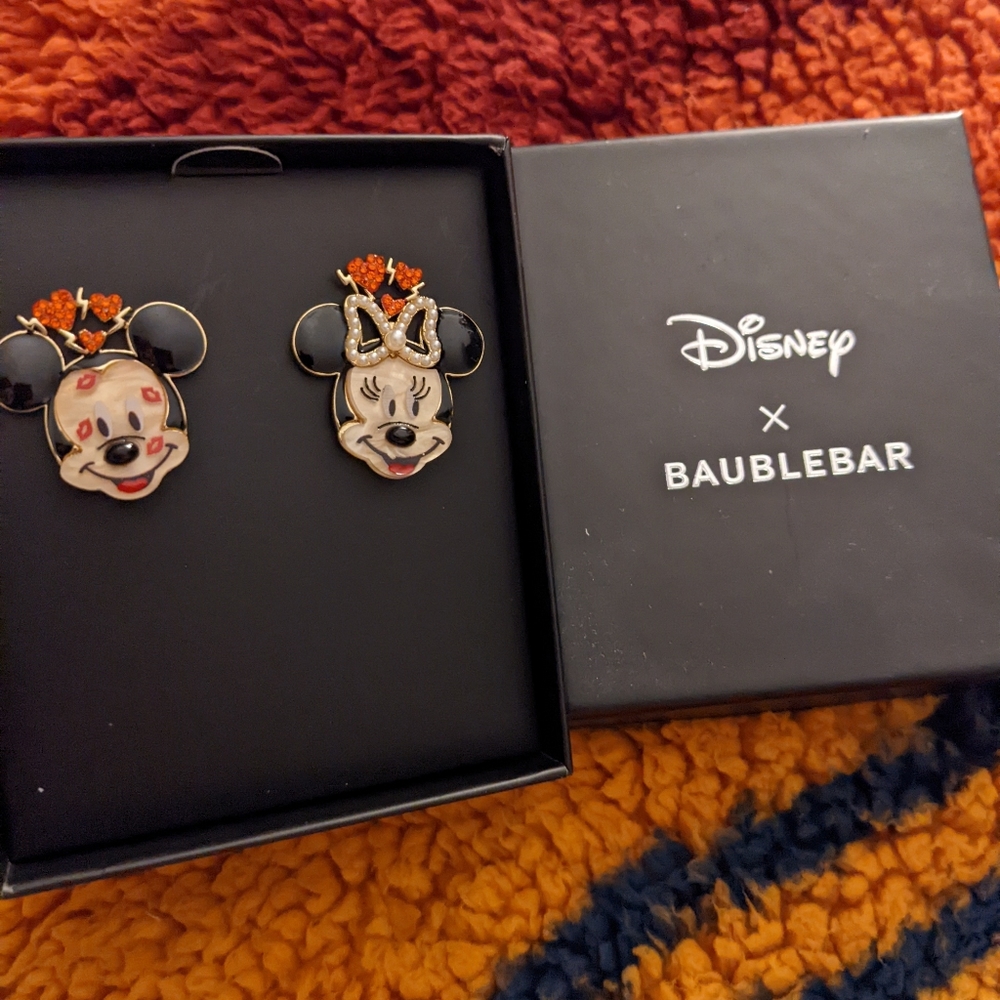 Mickey and Minnie earrings